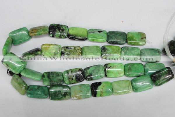 CCO45 15.5 inches 18*25mm rectangle natural chrysotine beads