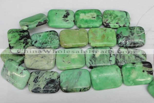 CCO47 15.5 inches 30*40mm rectangle natural chrysotine beads