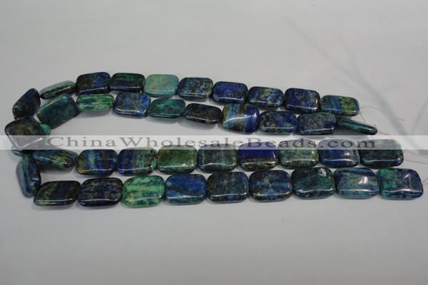 CCS177 15.5 inches 15*20mm rectangle dyed chrysocolla gemstone beads