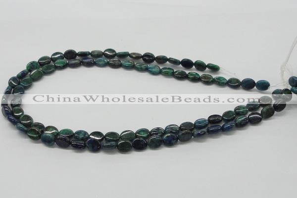 CCS59 16 inches 8*10mm oval dyed chrysocolla gemstone beads