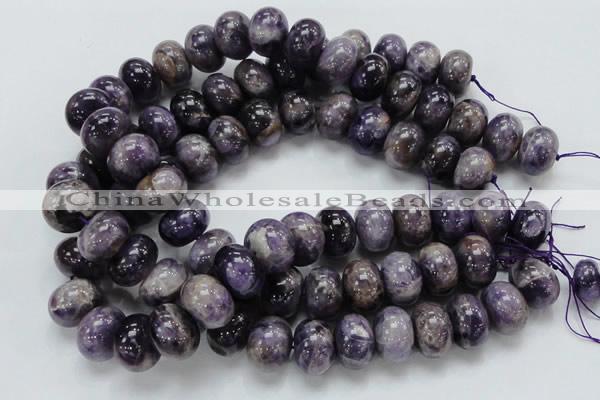 CDA20 15.5 inches 15*20mm rondelle dogtooth amethyst quartz beads