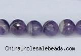 CDA60 15.5 inches 10mm faceted round dogtooth amethyst beads