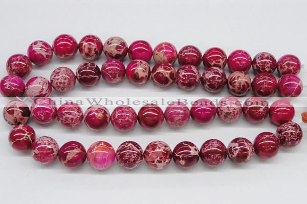 CDE05 15.5 inches 18mm round dyed sea sediment jasper beads