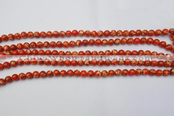 CDE2000 15.5 inches 4mm round dyed sea sediment jasper beads