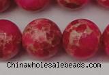 CDE2020 15.5 inches 22mm round dyed sea sediment jasper beads