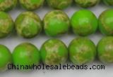 CDE2071 15.5 inches 14mm round dyed sea sediment jasper beads