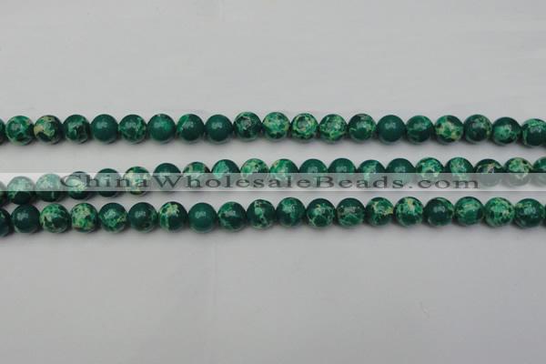 CDE2079 15.5 inches 8mm round dyed sea sediment jasper beads