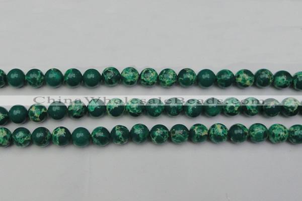 CDE2081 15.5 inches 12mm round dyed sea sediment jasper beads