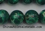 CDE2084 15.5 inches 18mm round dyed sea sediment jasper beads