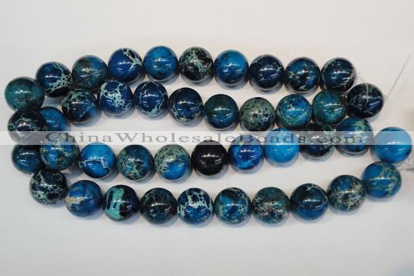 CDE222 15.5 inches 20mm round dyed sea sediment jasper beads