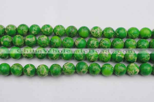 CDE2226 15.5 inches 16mm round dyed sea sediment jasper beads