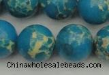 CDE2238 15.5 inches 18mm round dyed sea sediment jasper beads