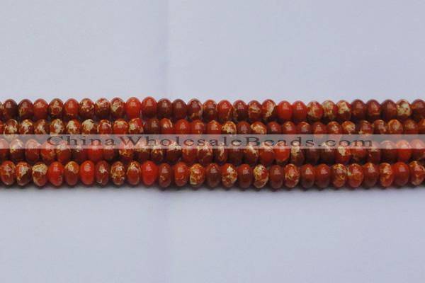 CDE2605 15.5 inches 13*18mm rondelle dyed sea sediment jasper beads