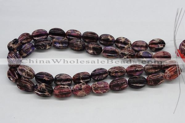 CDE36 15.5 inches 15*20mm star fruit shaped dyed sea sediment jasper beads