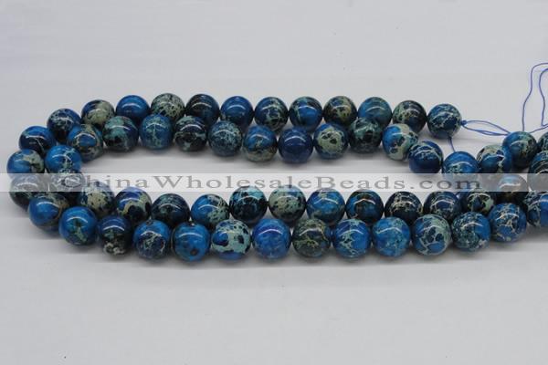 CDE46 15.5 inches 14mm round dyed sea sediment jasper beads wholesale