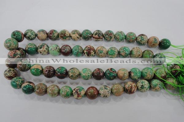 CDI855 15.5 inches 14mm round dyed imperial jasper beads wholesale