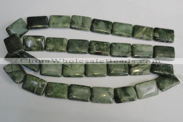 CDJ33 15.5 inches 18*25mm rectangle Canadian jade beads wholesale