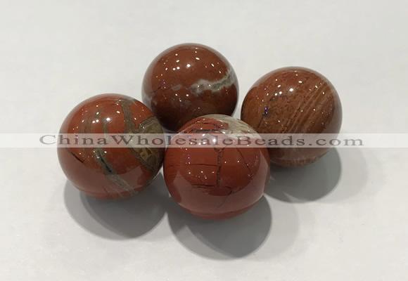 CDN1007 20mm round red jasper decorations wholesale