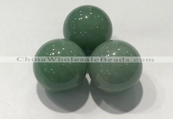 CDN1072 30mm round green aventurine decorations wholesale