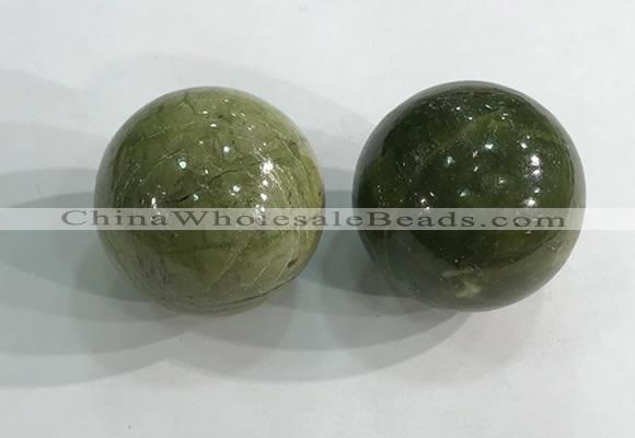 CDN1301 40mm round jasper decorations wholesale