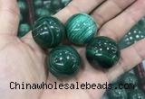 CDN21 25mm round natural malachite gemstone decorations