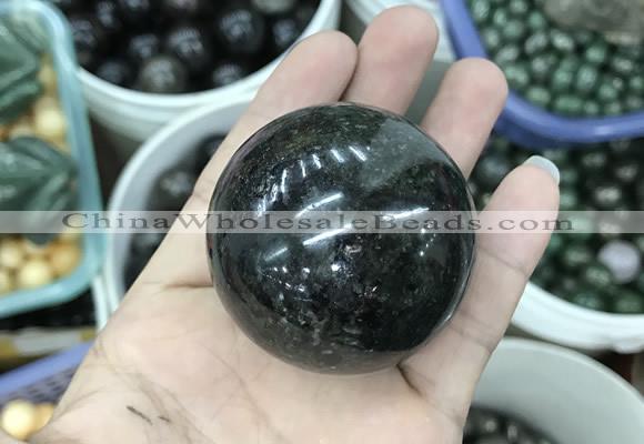 CDN27 50mm round natural astrophyllite gemstone decorations