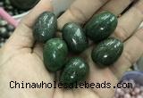 CDN33 18*25mm egg-shaped pyrite gemstone decorations wholesale