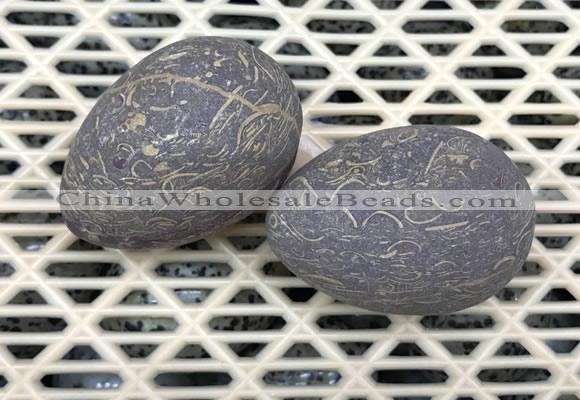 CDN359 35*50mm egg-shaped jasper decorations wholesale