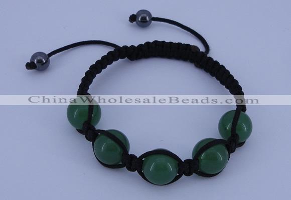 CFB517 12mm round aventurine beads adjustable bracelet wholesale