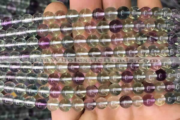 CFL586 15.5 inches 6mm round AAAAA grade fluorite gemstone beads