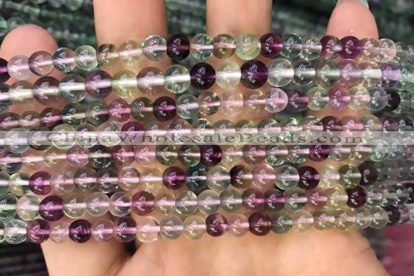 CFL918 15.5 inches 4mm round fluorite gemstone beads