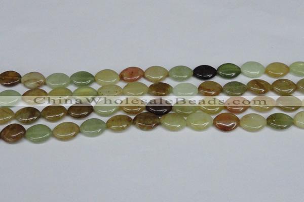 CFW136 15.5 inches 13*18mm marquise flower jade gemstone beads