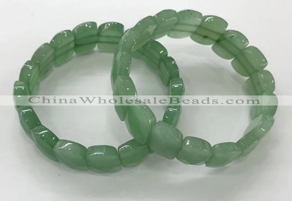 CGB3276 7.5 inches 10*15mm faceted marquise green aventurine bracelets