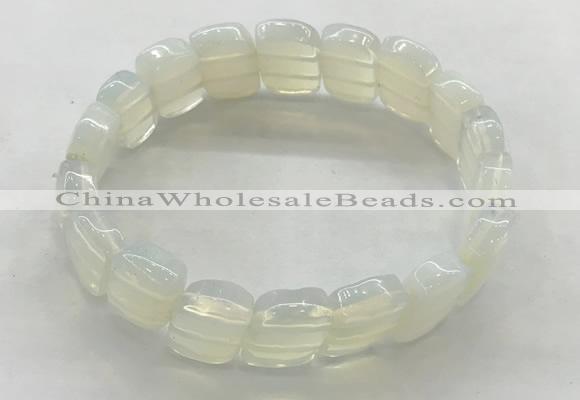 CGB3442 7.5 inches 10*15mm faceted marquise opal bracelets