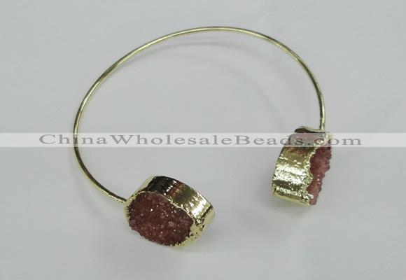 CGB749 13*18mm - 15*20mm teardrop druzy agate gemstone bangles