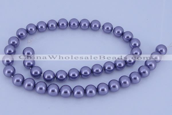 CGL161 2PCS 16 inches 25mm round dyed plastic pearl beads wholesale