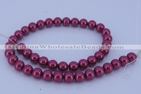 CGL321 2PCS 16 inches 25mm round dyed plastic pearl beads wholesale