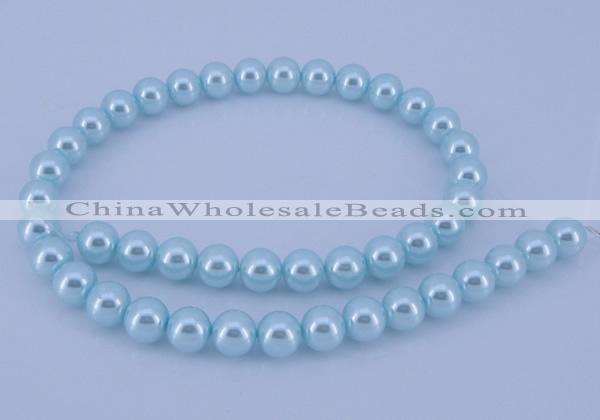 CGL349 5PCS 16 inches 18mm round dyed plastic pearl beads wholesale