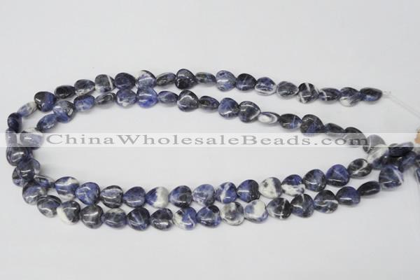 CHG11 15.5 inches 10*10mm heart sodalite gemstone beads wholesale