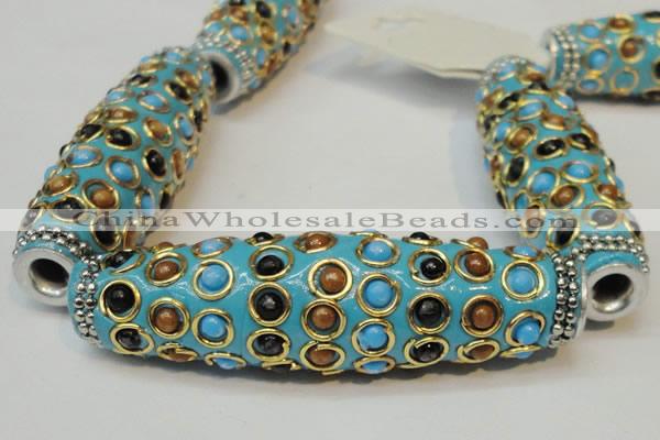 CIB34 17*60mm rice fashion Indonesia jewelry beads wholesale