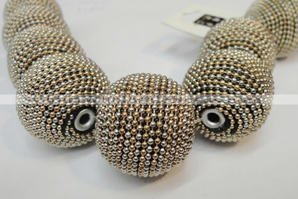 CIB418 30mm round fashion Indonesia jewelry beads wholesale