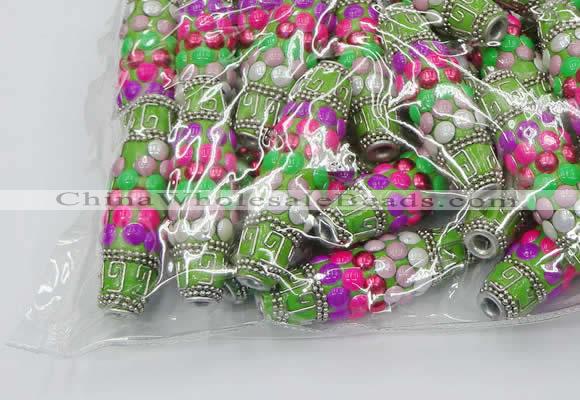 CIB590 16*60mm rice fashion Indonesia jewelry beads wholesale