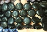 CIBS15 15 inches 20mm coin black obsidian gemstone beads wholesale