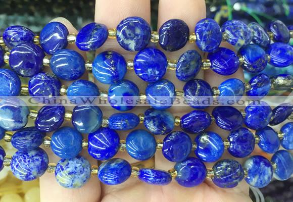 CIBS39 15 inches 10mm coin lapis lazuli gemstone beads wholesale