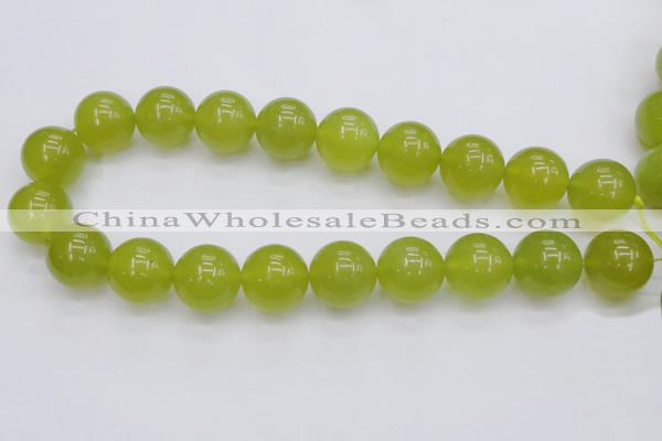 CKA209 15.5 inches 20mm round Korean jade gemstone beads