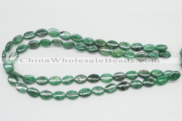 CKC112 16 inches 10*14mm oval natural green kyanite beads wholesale