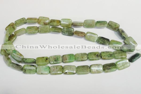 CKC67 15.5 inches 13*18mm rectangle natural green kyanite beads