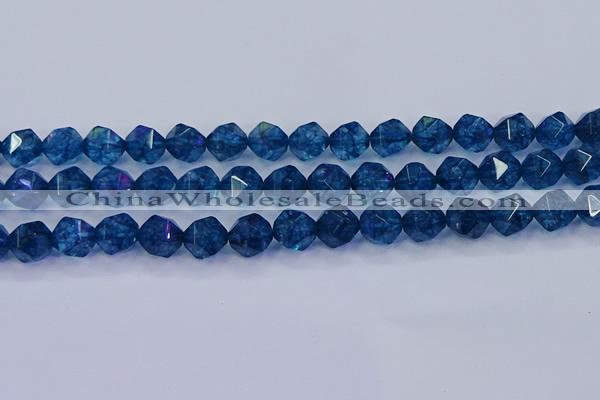 CKC714 15.5 inches 12mm faceted nuggets imitation kyanite beads