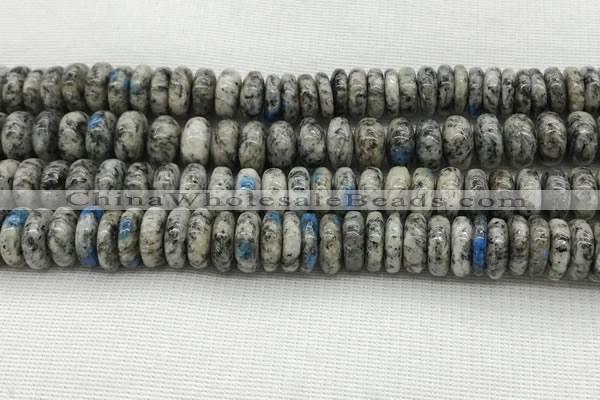 CKJ438 15.5 inches 4*10mm - 5*11mm rondelle natural k2 jasper beads