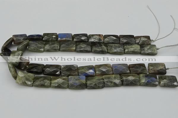 CLB960 15.5 inches 10*14mm faceted rectangle labradorite beads